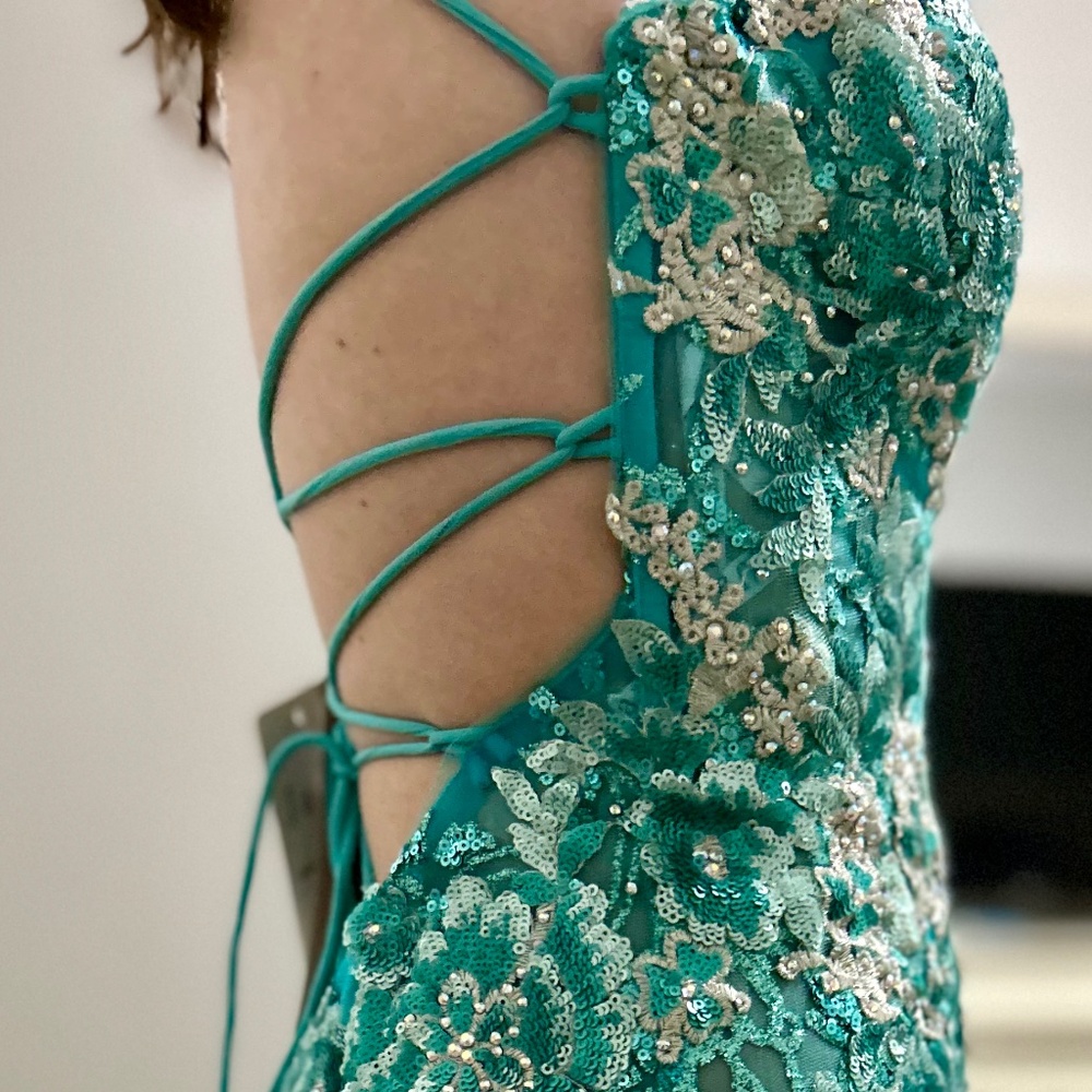 NWT Jazz Courture Size 000 Prom Dress Item 7408 - Picture 8 of 11